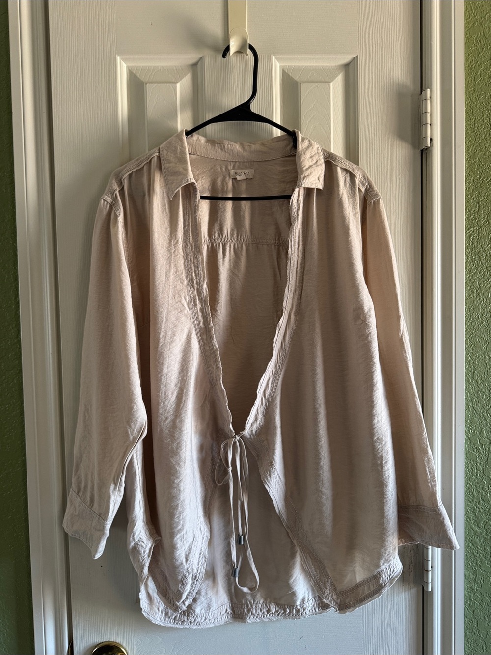 Pilcro front tie blouse